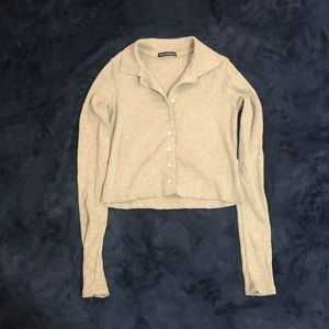 Gray Brandy Melville Caroline Long Sleeve - S/M